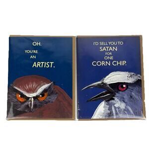 Mincing Mockingbird Bird 2012 New Greeting Card Blank Inside x2 Funny